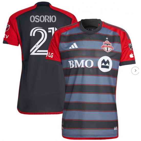 Men's Toronto FC Jonathan Osorio adidas Gray 2023 Club Kit Authentic Player Jersey